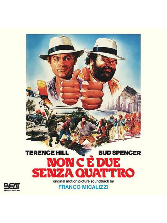 La bo de Non c'è due senza quattro de Franco Micalizzi est disponible en vinyle à Ciel rouge Dijon