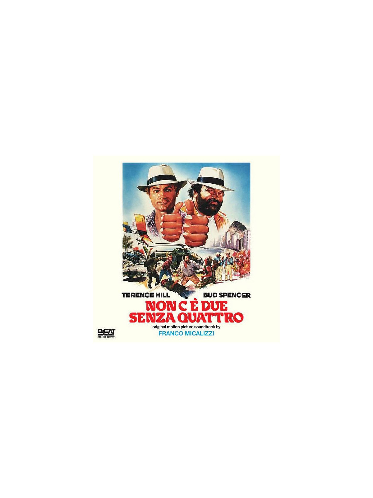 La bo de Non c'è due senza quattro de Franco Micalizzi est disponible en vinyle à Ciel rouge Dijon