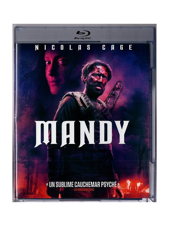 Le film d'horreur Mandy de Nicolas Cage est disponible en blu-ray d'occasion à Ciel rouge Dijon